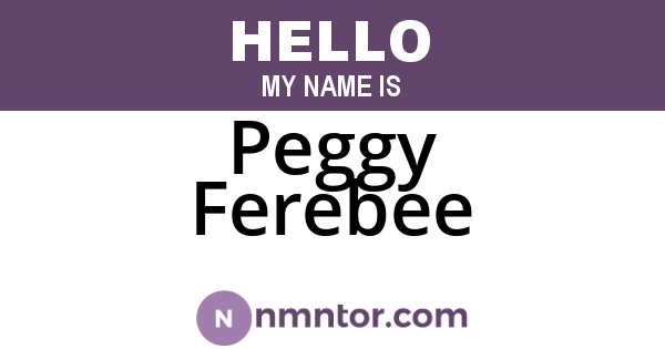 Peggy Ferebee