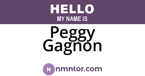 Peggy Gagnon