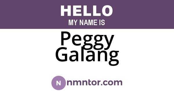 Peggy Galang
