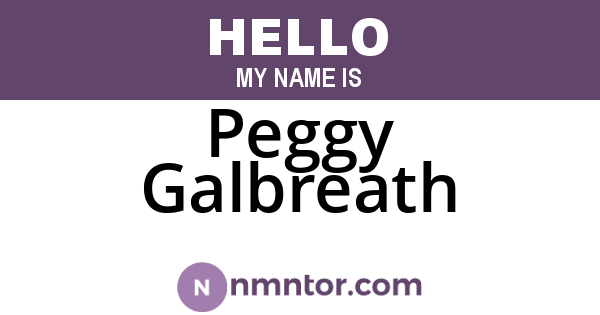 Peggy Galbreath