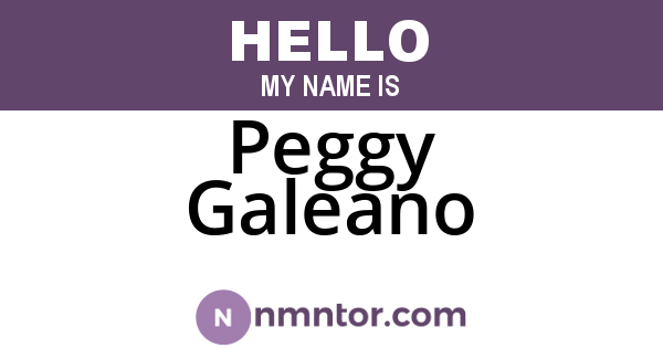 Peggy Galeano