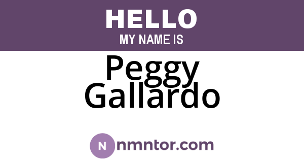 Peggy Gallardo