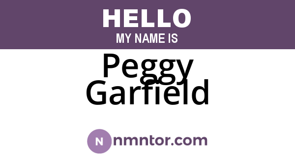 Peggy Garfield