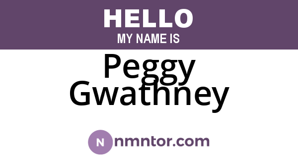 Peggy Gwathney
