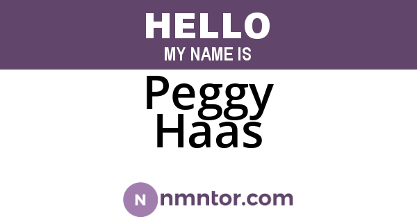 Peggy Haas