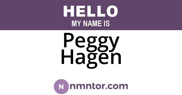 Peggy Hagen