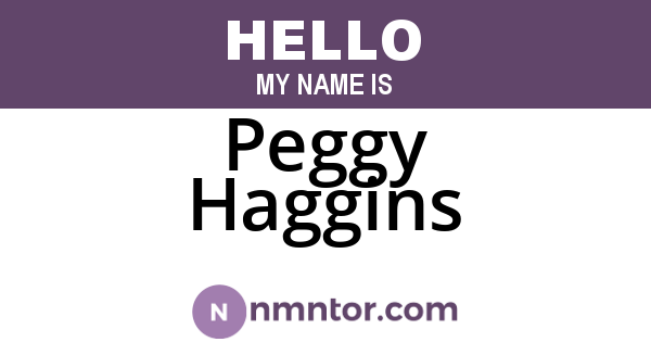 Peggy Haggins