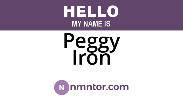 Peggy Iron
