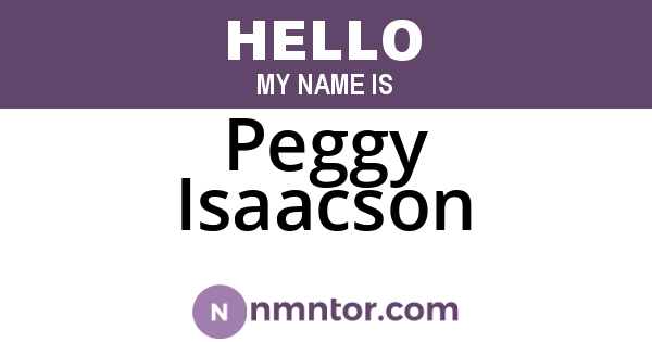 Peggy Isaacson