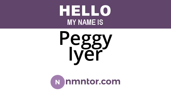 Peggy Iyer