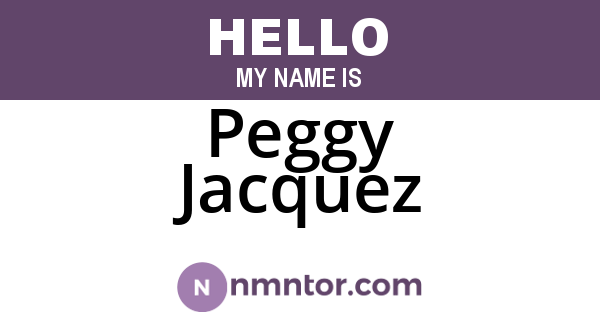 Peggy Jacquez