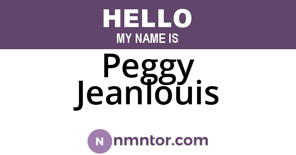 Peggy Jeanlouis