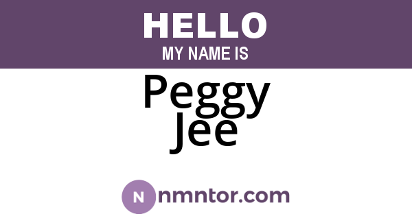Peggy Jee