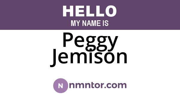 Peggy Jemison