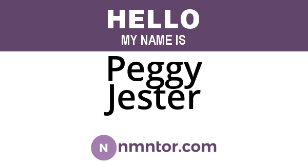 Peggy Jester