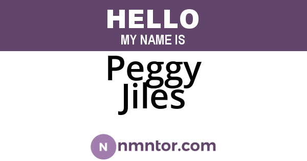 Peggy Jiles