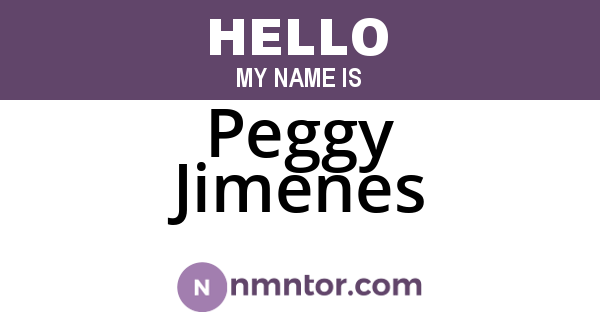 Peggy Jimenes