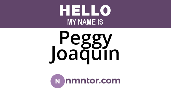 Peggy Joaquin