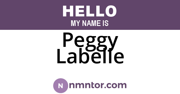 Peggy Labelle