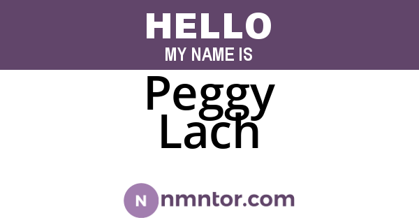 Peggy Lach