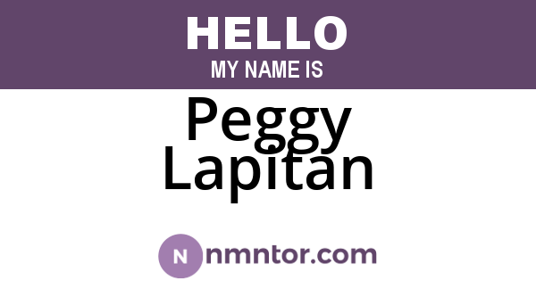 Peggy Lapitan