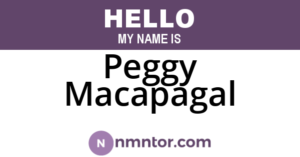Peggy Macapagal