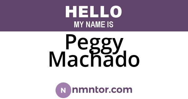 Peggy Machado