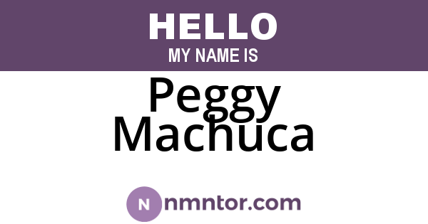 Peggy Machuca