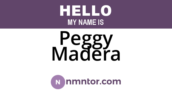 Peggy Madera