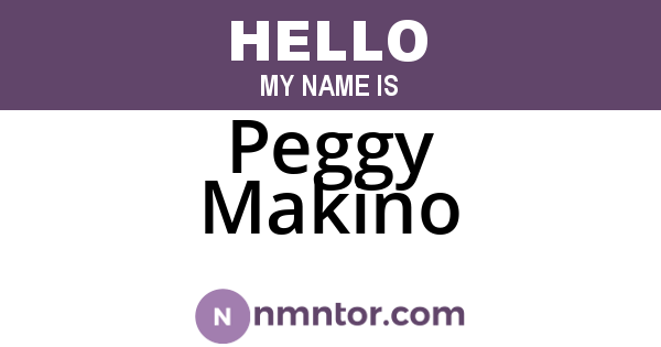 Peggy Makino