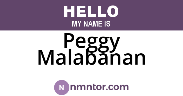 Peggy Malabanan