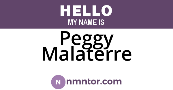 Peggy Malaterre