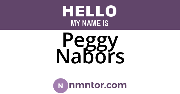 Peggy Nabors