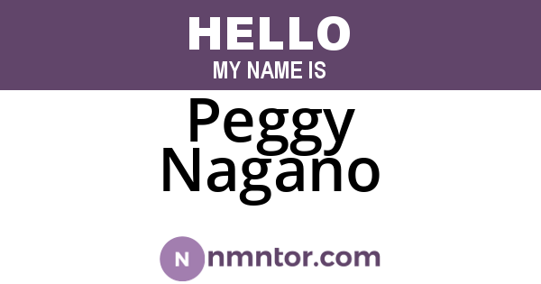Peggy Nagano