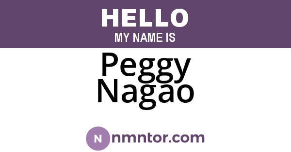 Peggy Nagao