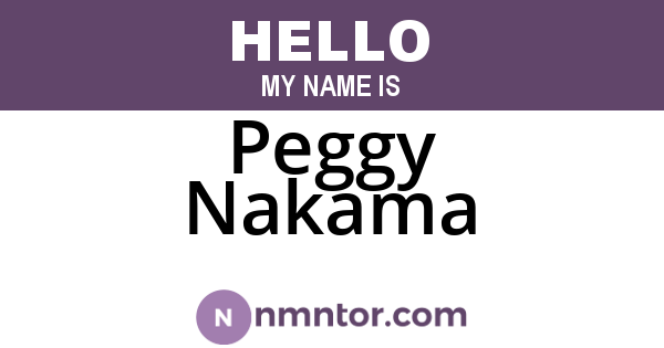 Peggy Nakama