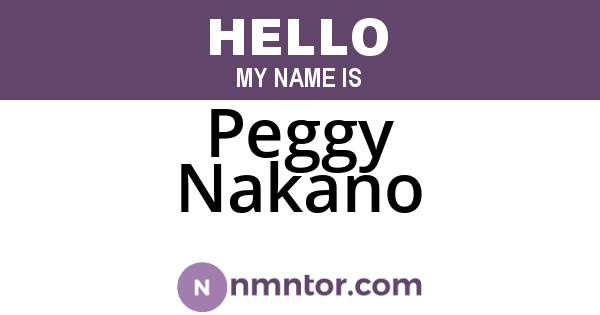 Peggy Nakano