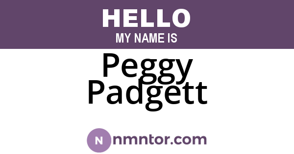 Peggy Padgett