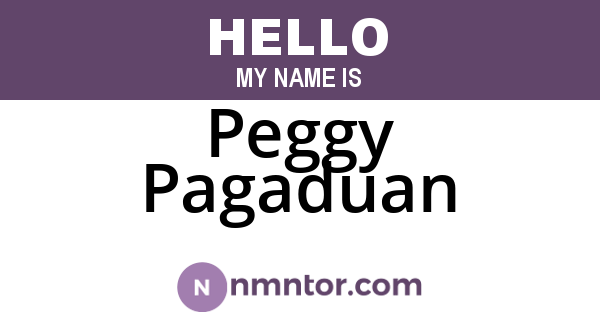 Peggy Pagaduan