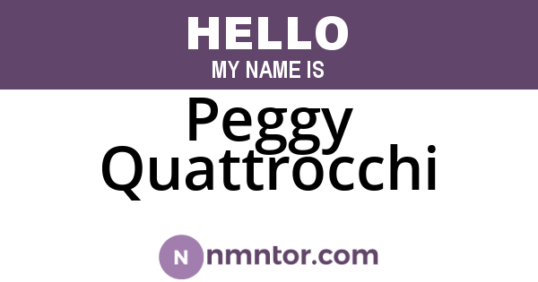 Peggy Quattrocchi
