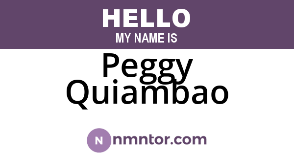 Peggy Quiambao
