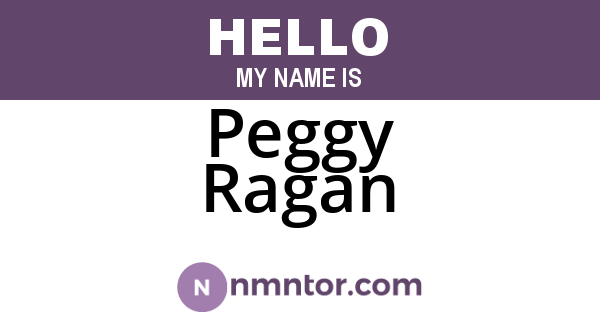 Peggy Ragan