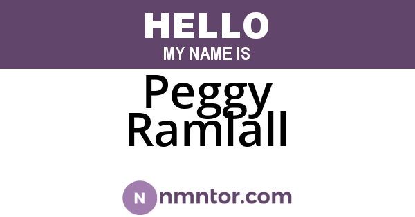 Peggy Ramlall