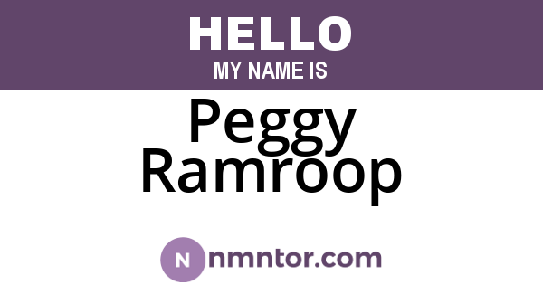 Peggy Ramroop