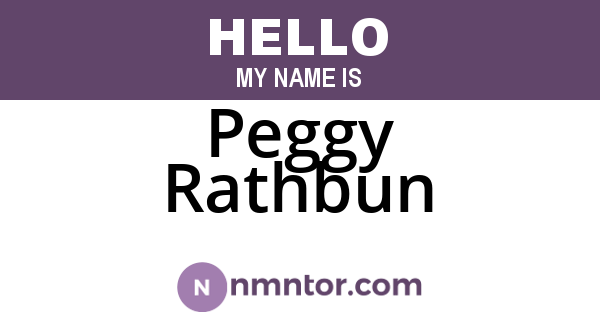 Peggy Rathbun