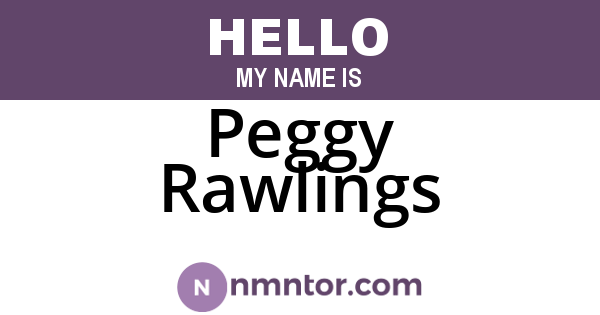 Peggy Rawlings