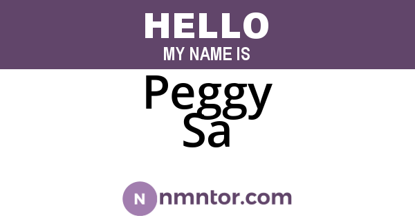 Peggy Sa