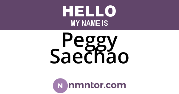 Peggy Saechao