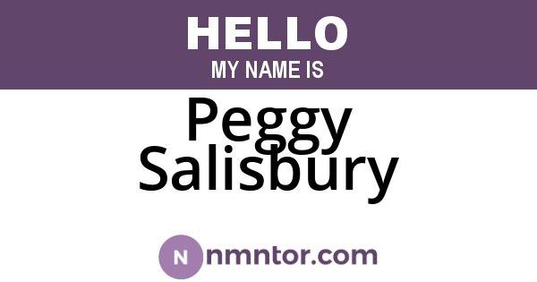 Peggy Salisbury