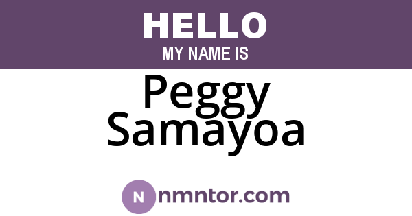 Peggy Samayoa